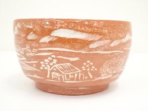 吉向焼 七世吉向松月（蕃斎）造 大和絵風景深鉢（共箱） | 宗 sou::お
